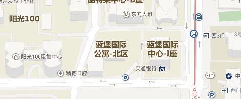 蓝堡国际中心地图